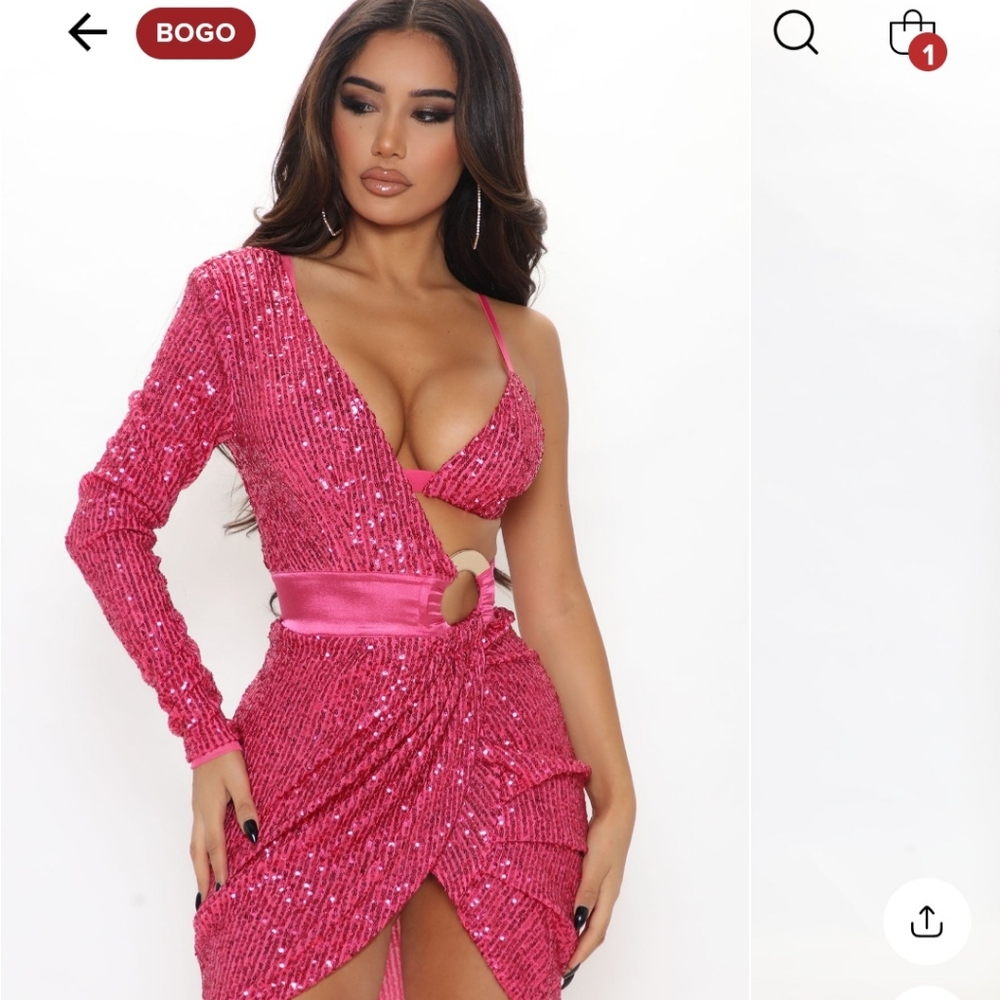 Gold Sequin Dress